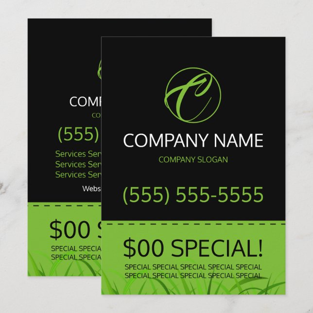 Lawn Care 5x7 Flyer Invitation (Front/Back)