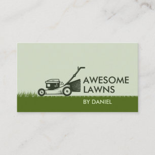 Lawn care and Gardening business card