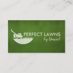 Lawn care and landscaping business card