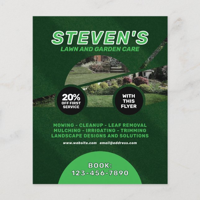 Lawn care and landscaping Flyer (Front)