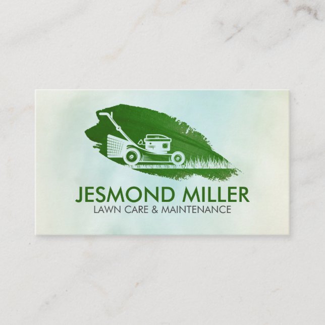Lawn Care and Maintenance Business Card (Front)