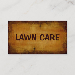 Lawn Care Antique Business Card