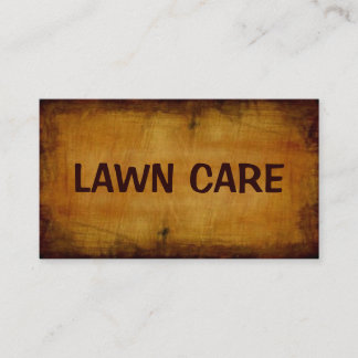 Lawn Care Antique Business Card