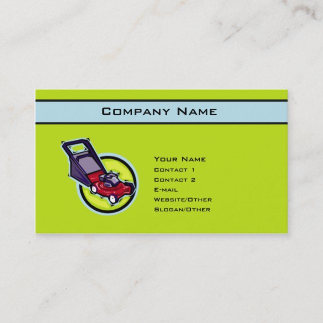 Lawn Care Business Card (Front)
