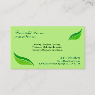 Lawn Care Business Card