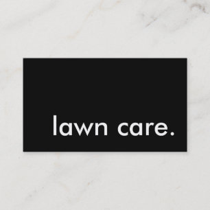 lawn care. business card