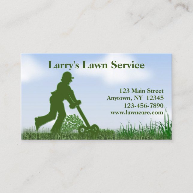 Lawn Care Business Card (Front)