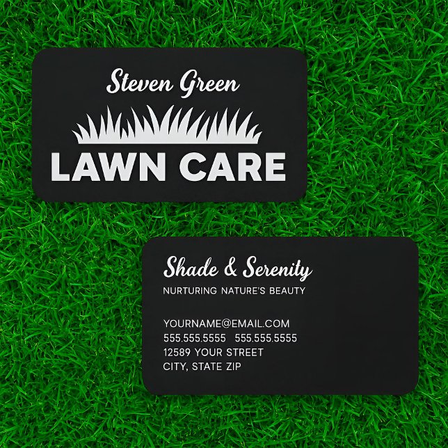 Lawn Care Business Card (Lawn Care Business Card)