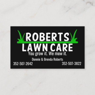 Lawn Care Business Card