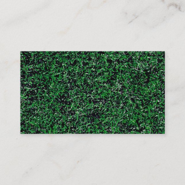 Lawn care business card design (Front)