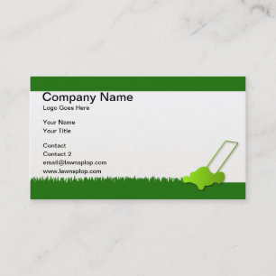 lawn care business card example