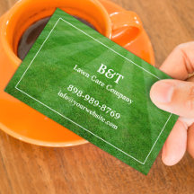 Lawn Care Business Card Template