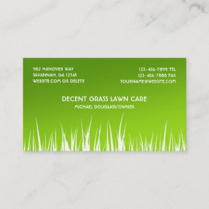 Lawn Care Business Cards
