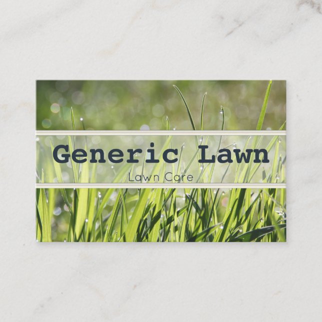Lawn Care business cards (Front)