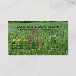 Lawn care Custom Template Business Card