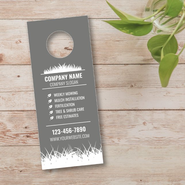 Lawn Care Door Hanger Landscaping Door Hanger (Creator Uploaded)