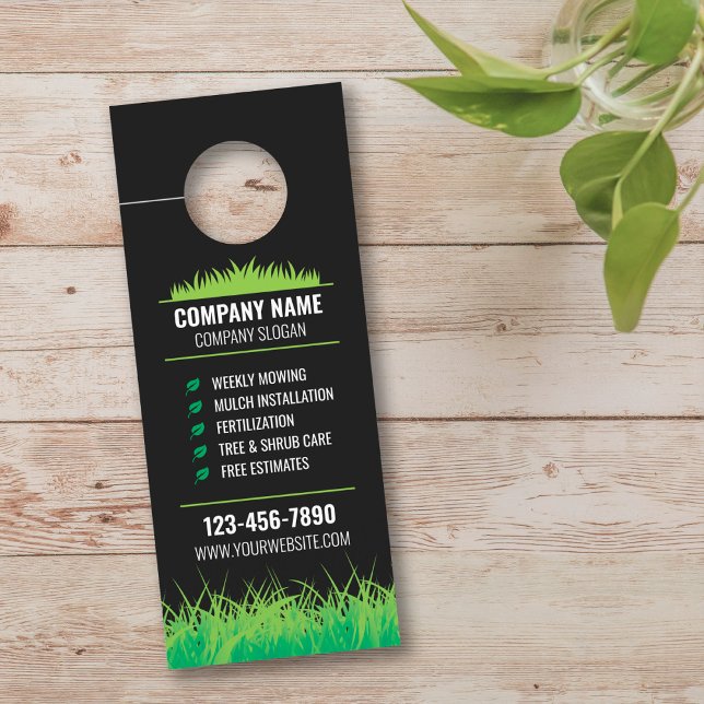 Lawn Care Door Hanger Landscaping Door Hanger (Creator Uploaded)