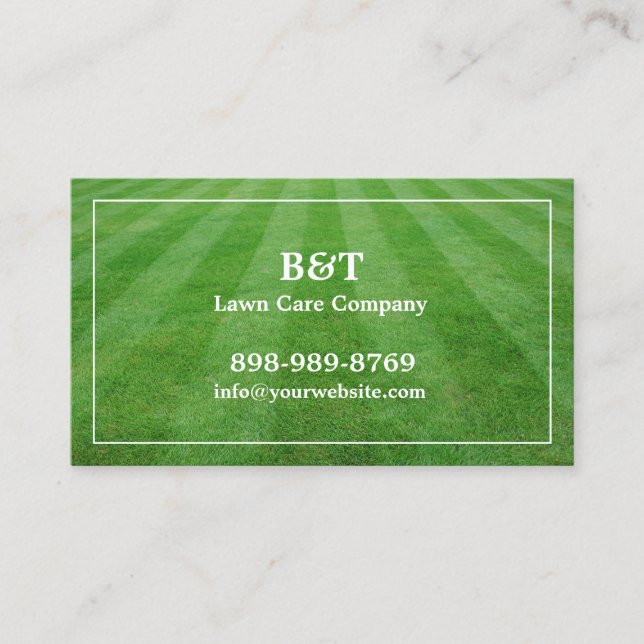 Lawn Care Field Grass Business card (Front)