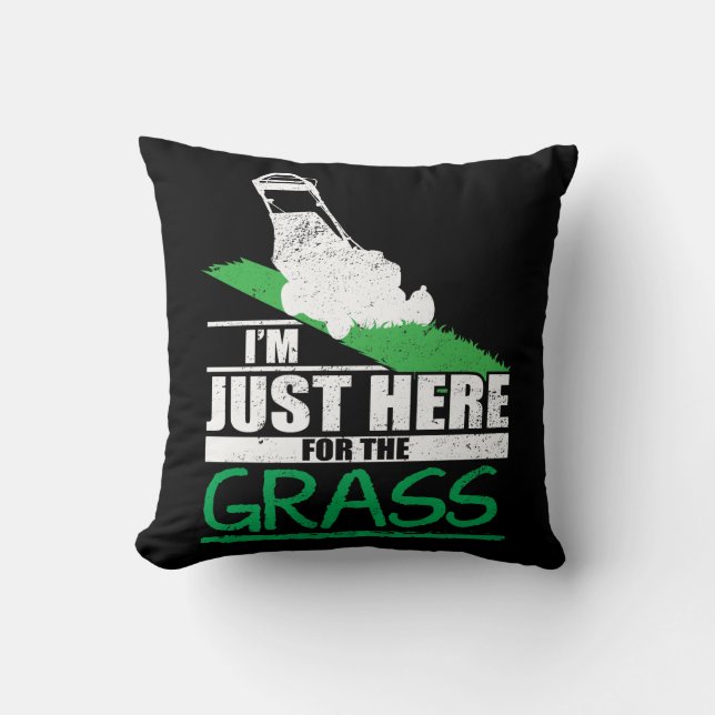Lawn Care Funny Lawn Mower Grass Mowing Cushion (Front)
