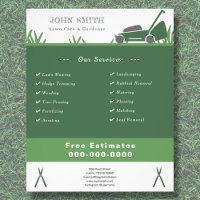 Lawn Care & Gardener Flyer