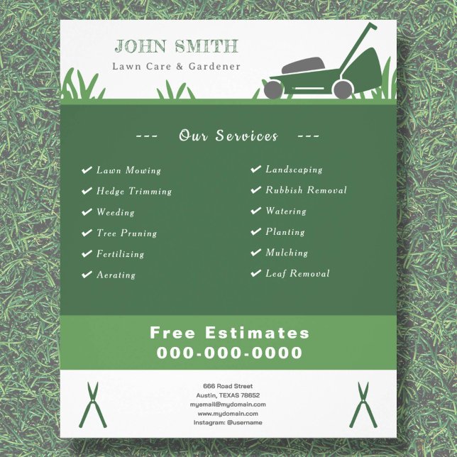 Lawn Care & Gardener Flyer (Lawn Care & Gardener Flyer)
