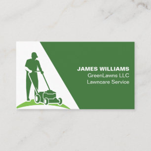 Lawn Care Grass Business Card
