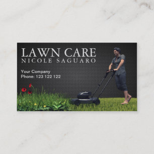 Lawn Care Grass Cutting Business Card
