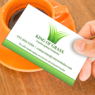 Lawn Care Grass Logo Business card