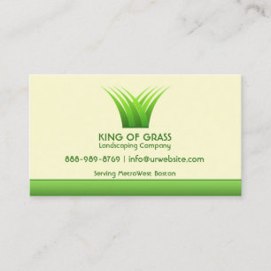 Lawn Care Grass Logo Business card