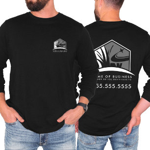 Lawn Care Landscape Logo Business Long Sleeve T-Shirt