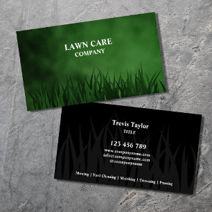 Lawn Care Landscape modern professional yard Busin Business Card