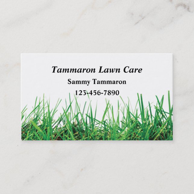 Lawn Care & Landscaper Business Card (Front)