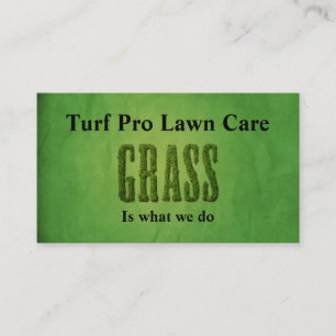 Lawn Care & Landscaper Business Card