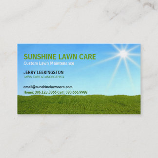 Lawn Care Landscaper Referral Card