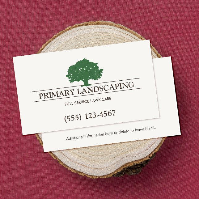 Lawn Care Landscaper Tree Business Card (Creator Uploaded)