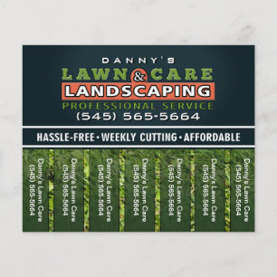 Lawn Care & Landscaping 5.6 x 4.5 Tear Off Flyer