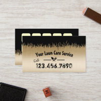 Lawn Care & Landscaping Black & Gold Loyalty Punch