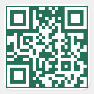 Lawn Care & Landscaping Business, QR Code  Square Sticker