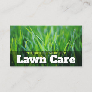 Lawn Care. Landscaping Customisable Promotional Referral Card