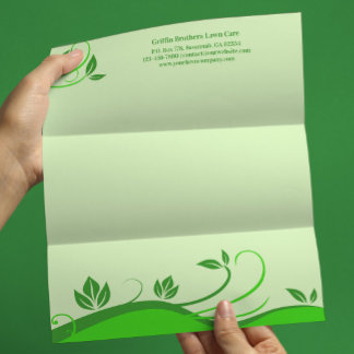 Lawn Care Landscaping Letterhead Template
