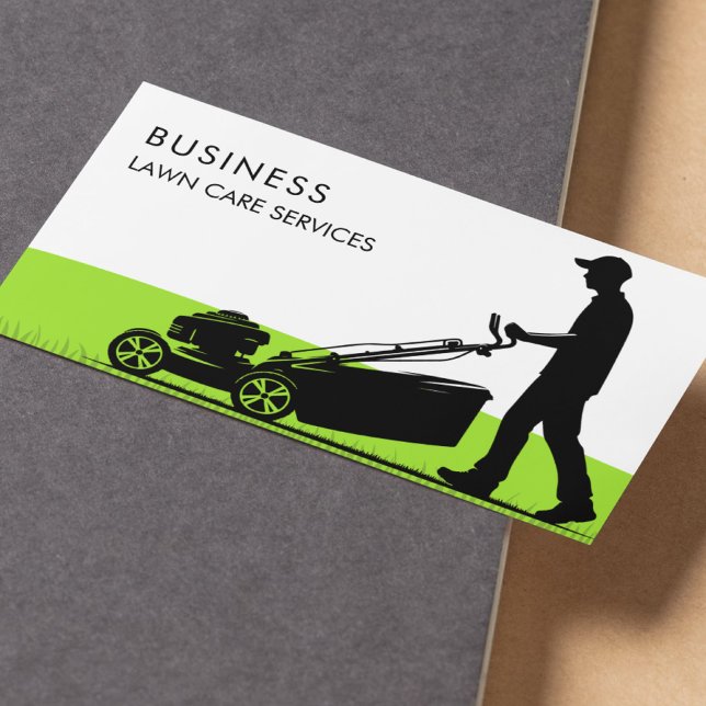 Lawn Care Landscaping Moving Professional Service Business Card (Creator Uploaded)