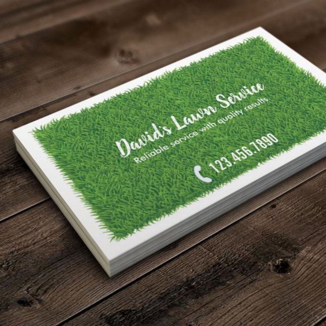 Lawn Care Landscaping Mowing Business Card (Creator Uploaded)