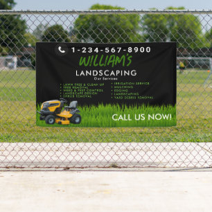 Lawn Care Landscaping Mowing Cutting Services Banner
