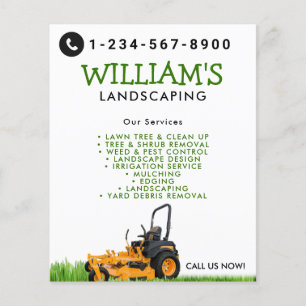 Lawn Care Landscaping Mowing Cutting Services  Flyer