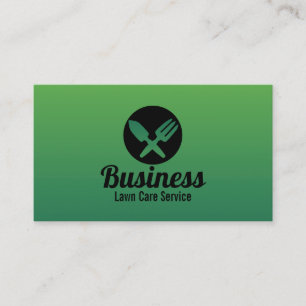 Lawn Care & Landscaping Professional Gardening Business Card