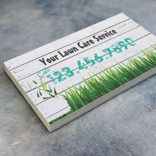 Lawn Care & Landscaping Service Business Card