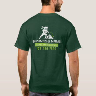 Lawn Care & Landscaping Service Ninja Logo T-Shirt