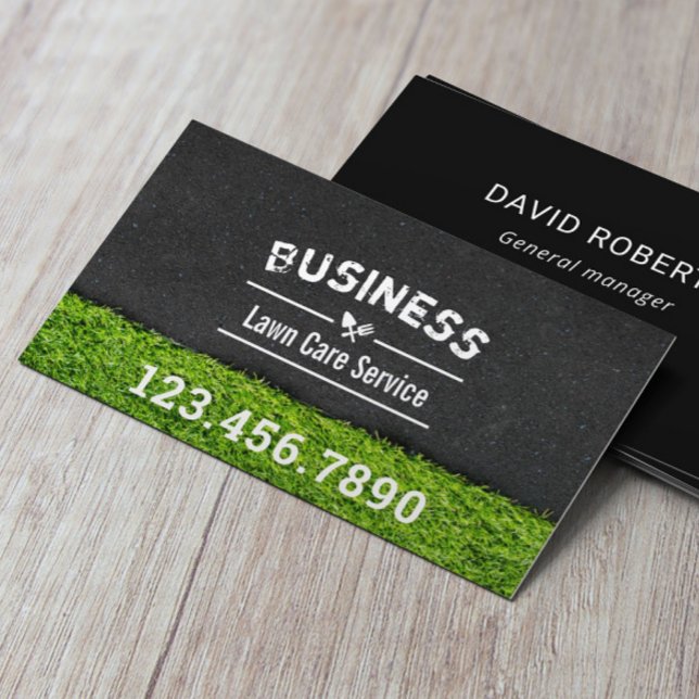 Lawn Care & Landscaping Service Professional Business Card (Creator Uploaded)