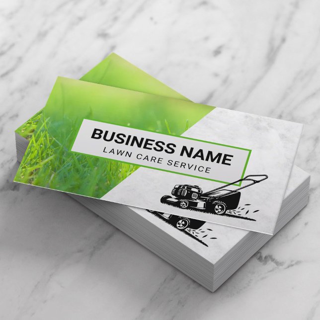 Lawn Care & Landscaping Service Professional Grass Business Card (Creator Uploaded)