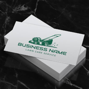 Lawn Care & Landscaping Service Professional Mower Business Card